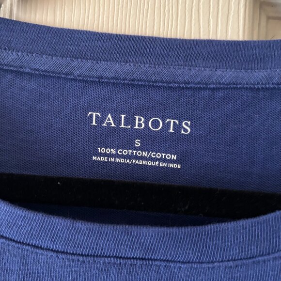 Talbots Christmas Embroidered Crewneck Long Sleeve Tee Size Small - Picture 9 of 11